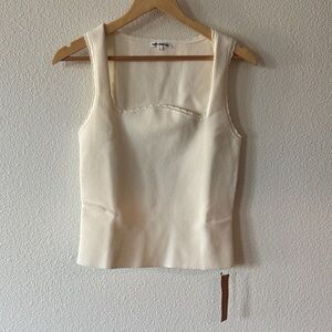 Reformation Nalini Cotton Sweater Tank